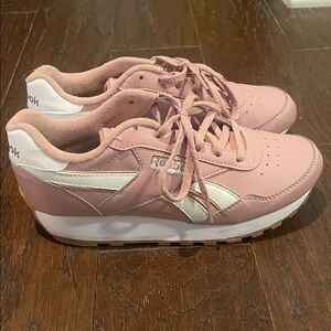 Reebok Women's Blush and White Sneakers